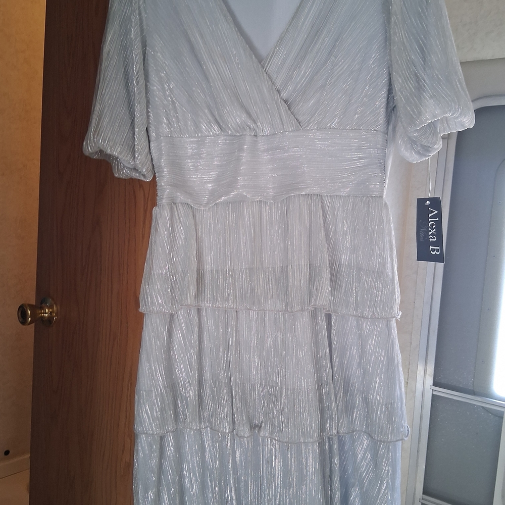 Alvara B Silver Tiered Dress